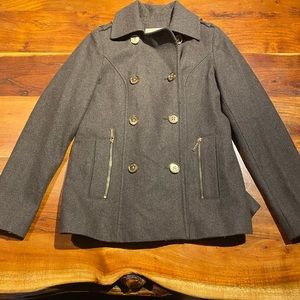 Chocolate brown, Michael Kors,‎ pea coat size small
